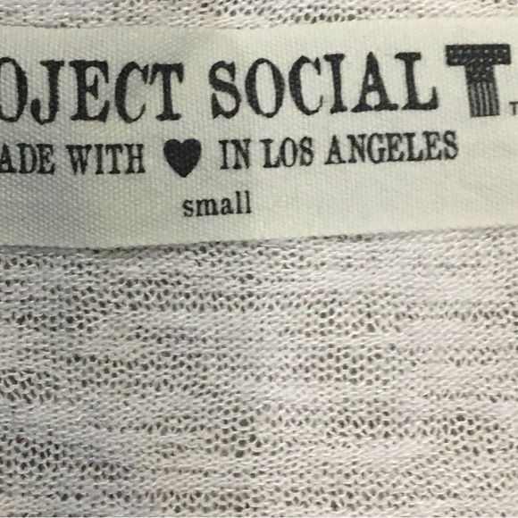 Project Social White Shear Top - Picture 3 of 4